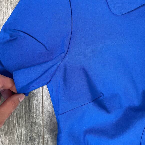 J Crew Collared Bi Stretch Wool Blend Short Sleeve Sheath Dress US Womens 00 New - Picture 6 of 8